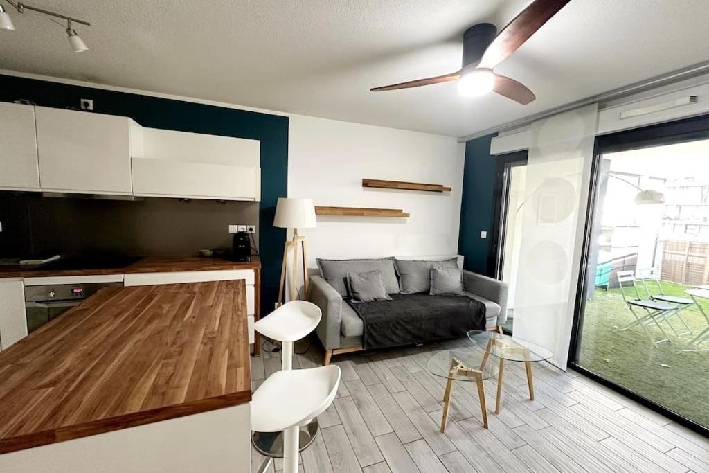 Bel Appart Design 2Ch, Mairie, Pkg, Wifi, Terrasse, Port Marianne Montpellier Exterior photo